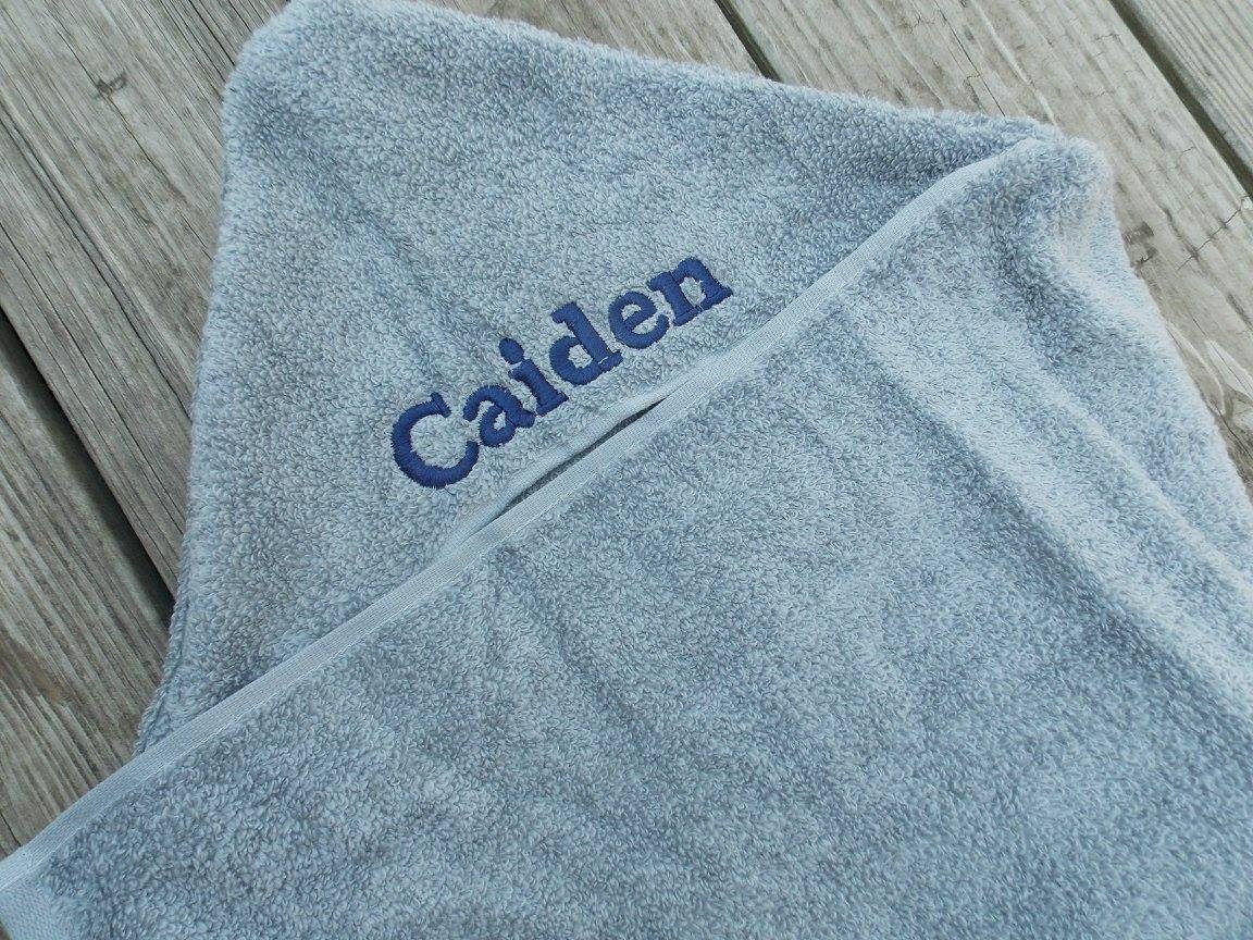 Monogrammed Hooded Towel - Unique Baby Shower Gift, Personalized Birthday Present - Infant Toddler and Kids Customizable Sizes and Colors