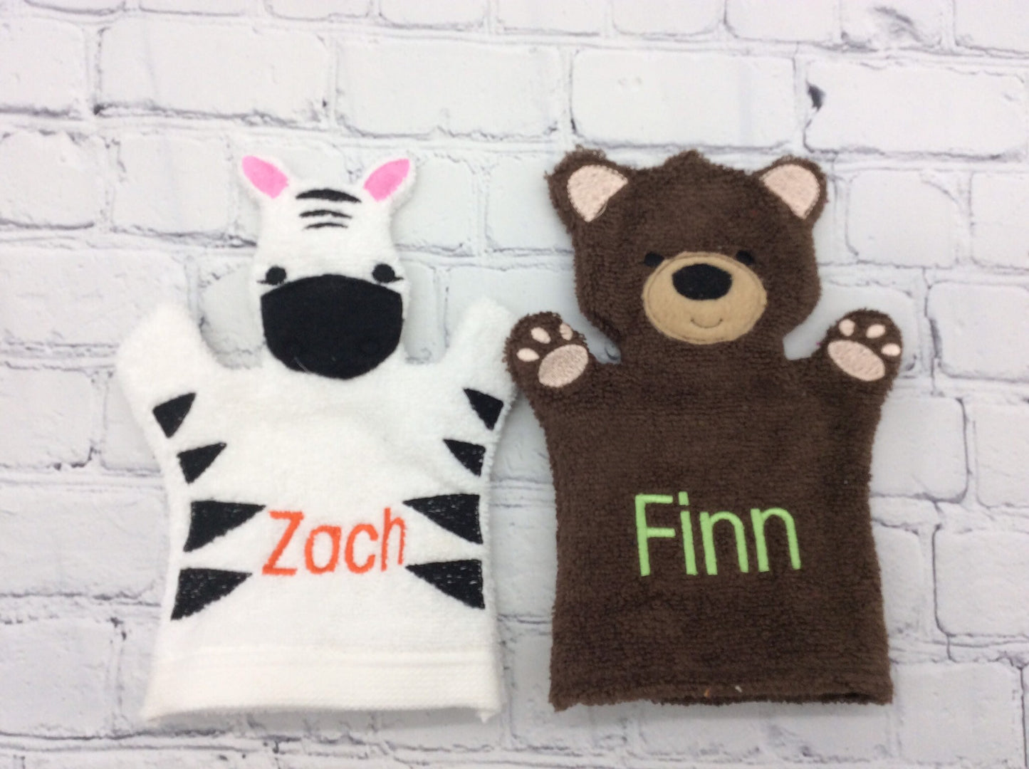 Bear Kids Bath Mitt - Personalization available
