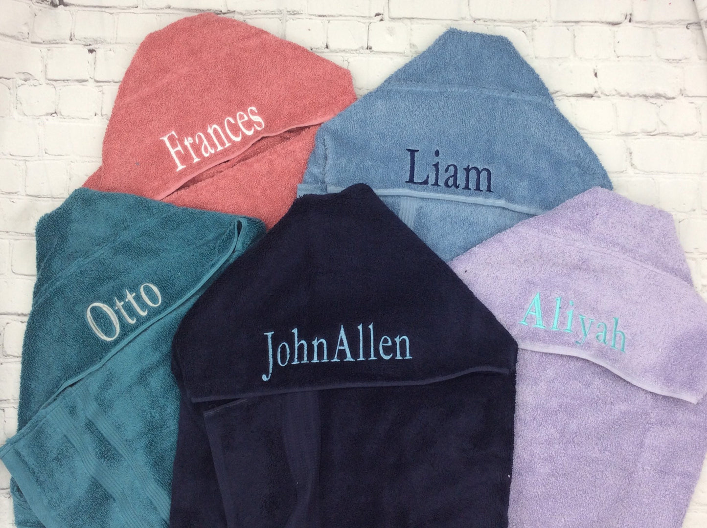 Monogrammed Hooded Towel - Unique Baby Shower Gift, Personalized Birthday Present - Infant Toddler and Kids Customizable Sizes and Colors