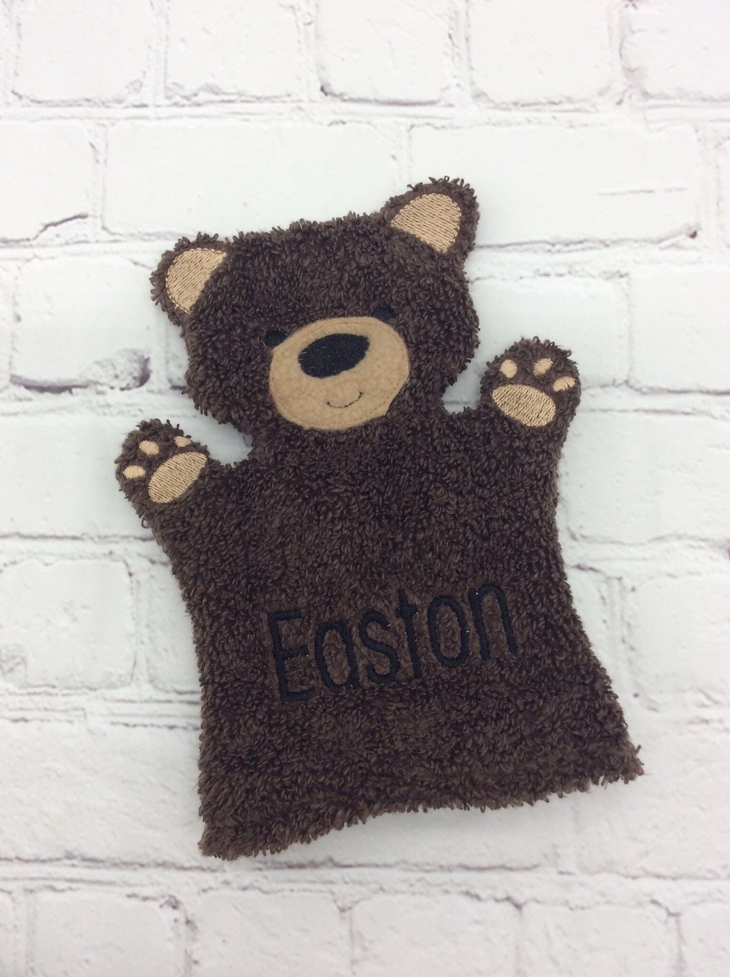 Bear Kids Bath Mitt - Personalization available