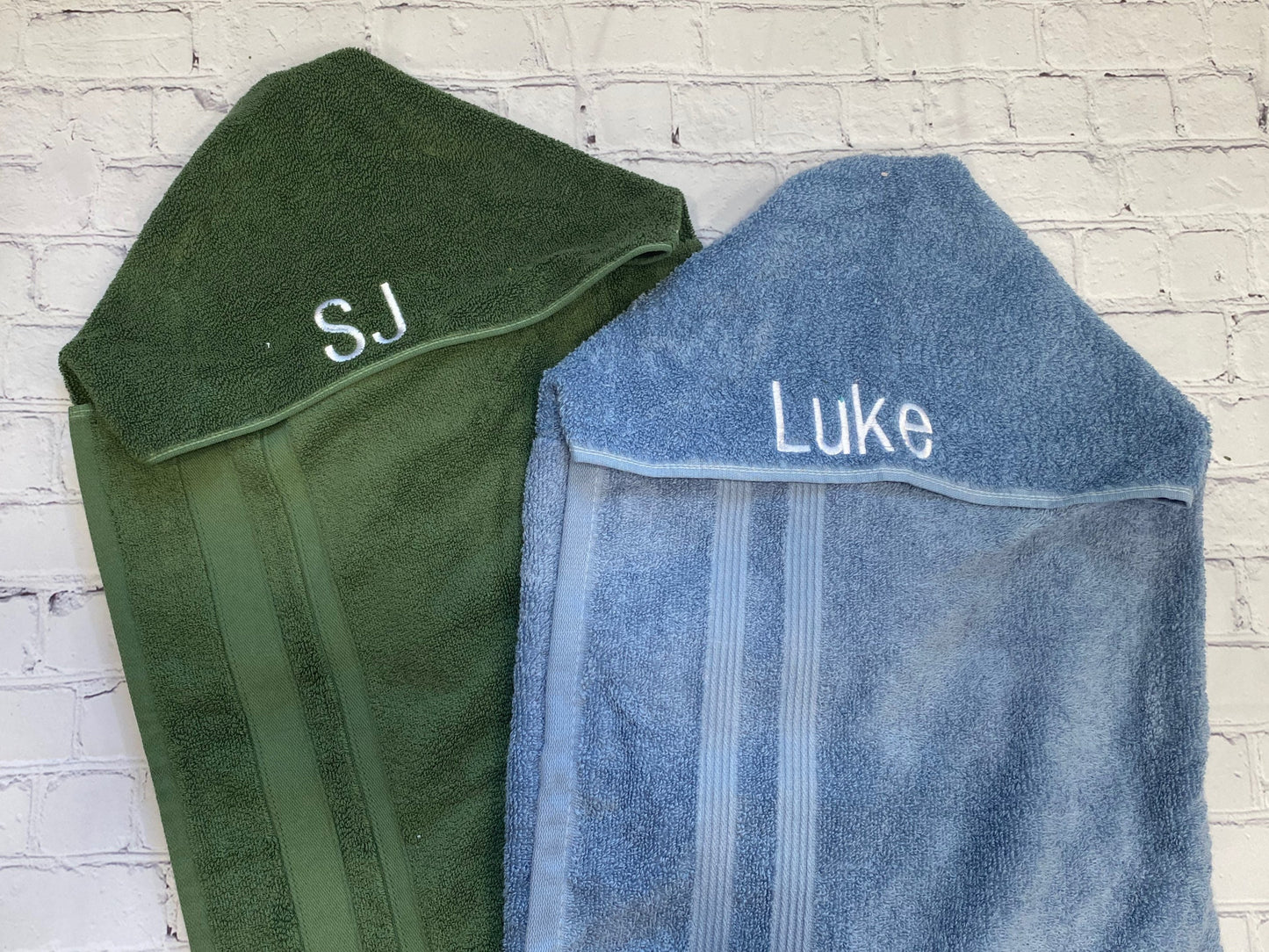 Monogrammed Hooded Towel - Unique Baby Shower Gift, Personalized Birthday Present - Infant Toddler and Kids Customizable Sizes and Colors
